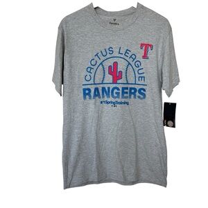 NWT! Texas Rangers Cactus League 2024 MLB Spring Training Gray T-Shirt M Casual